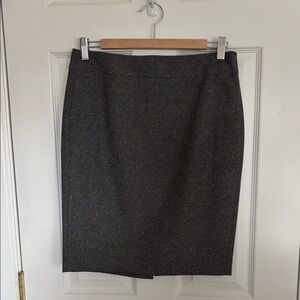 Ann Taylor Charcoal Gray Tweed Pencil Skirt Size Petite 6